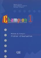 Couverture du livre « Champion niveau 1 fichier evaluation » de Assini/Sirejols aux éditions Cle International