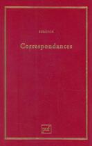 Couverture du livre « Correspondances » de Henri Bergson aux éditions Puf