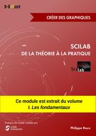 Couverture du livre « Scilab : de la théorie à la pratique ; créer des graphiques » de Philippe Roux aux éditions D-booker