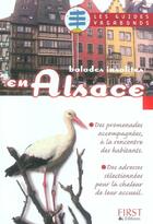 Couverture du livre « Balades Insolites En Alsace » de Christian English et Frederic Thibaud aux éditions First