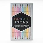 Couverture du livre « Bright ideas metallic double ended colored brush pens : 8 colored pens » de Ideas Bright aux éditions Chronicle Books