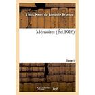 Couverture du livre « Memoires » de Lomenie De Brienne aux éditions Hachette Bnf