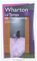 Couverture du livre « Le temps de l'innocence » de Edith Wharton aux éditions Flammarion