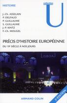 Couverture du livre « Précis d'histoire européenne ; du 19e siècle à nos jours (3e édition) » de  aux éditions Armand Colin