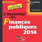 Couverture du livre « L'essentiel des finances publiques 2014 » de Francois Chouvel aux éditions Gualino