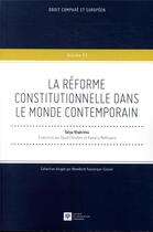 Couverture du livre « La réforme constitutionnelle dans le monde contemporain » de Taliya Khabrieva aux éditions Ste De Legislation Comparee