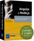 Couverture du livre « Angular et Node.js ; coffret de 2 livres : JavaScript pour les applications web avec une architecture MEAN » de Pierre Pompidor aux éditions Eni