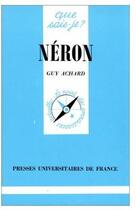 Couverture du livre « Néron » de Achard G. aux éditions Que Sais-je ?