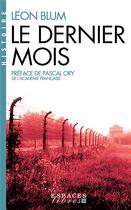 Couverture du livre « Le dernier mois » de Leon Blum aux éditions Albin Michel