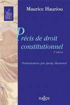 Couverture du livre « Précis de droit constitutionnel » de Maurice Hauriou aux éditions Dalloz