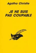 Couverture du livre « Je ne suis pas coupable » de Agatha Christie aux éditions Editions Du Masque