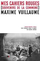 Couverture du livre « Mes cahiers rouges » de Maxime Vuillaume aux éditions La Decouverte