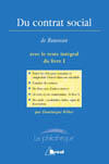 Couverture du livre « Du contrat social (rousseau) » de Weber aux éditions Breal