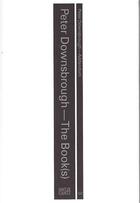 Couverture du livre « Peter Downsbrough the book(s) addendum » de Peter Downsbrough aux éditions Hatje Cantz