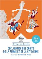 Couverture du livre « Déclaration des droits de la femme et de la citoyenne ; 1re ; programme nouveau bac 2022 » de Olympe De Gouges aux éditions J'ai Lu