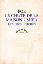 Couverture du livre « La chute de la maison Usher et autres histoires » de Poe Edgar Allan /Bau aux éditions Ecole Des Loisirs