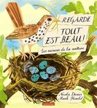 Couverture du livre « Regarde tout est beau ! les saisons de la nature » de Nicola Davies et Mark Hearld aux éditions Casterman