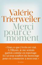 Couverture du livre « Merci pour ce moment » de Valerie Trierweiler aux éditions Les Arenes