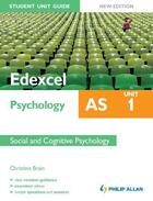 Couverture du livre « Edexcel AS Psychology Student Unit Guide New Edition: Unit 1 Social an » de Brain Christine aux éditions Hodder Education Digital