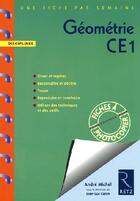 Couverture du livre « Géométrie ; CE1 ; fiches à photocopier » de Andre Michel aux éditions Retz