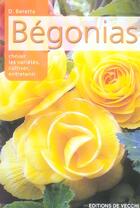 Couverture du livre « Begonias » de D Beretta aux éditions De Vecchi