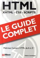 Couverture du livre « Html » de Fabrice Lemainque aux éditions Micro Application