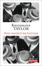 Couverture du livre « Ainsi mentent les hommes » de Kathrine Kressmann Taylor aux éditions Autrement
