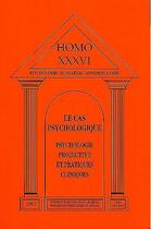 Couverture du livre « Le cas psychologique homo 36 » de  aux éditions Pu Du Midi