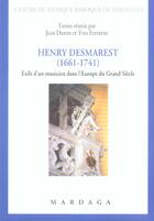 Couverture du livre « Henry desmaret 1661-1741 » de Duron/Ferraton aux éditions Mardaga Pierre