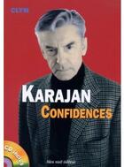 Couverture du livre « Karajan confidences » de Clym aux éditions Bleu Nuit