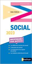 Couverture du livre « Mini-précis : social (édition 2023) » de Evelyne Cornu-Gaidan aux éditions Nathan