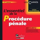 Couverture du livre « L'essentiel de la procédure pénale (11e édition) » de Corinne Renault-Brahinsky aux éditions Gualino