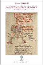Couverture du livre « La révélation et le droit » de Edmond Ortigues aux éditions Beauchesne