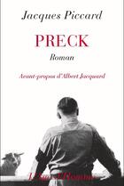 Couverture du livre « Preck » de Jacques Piccard aux éditions L'age D'homme