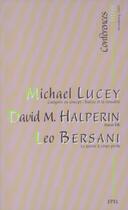 Couverture du livre « Conferences litter » de Halperin/Lucey aux éditions Epel