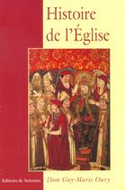 Couverture du livre « Histoire de l'eglise » de  aux éditions Solesmes