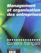 Couverture du livre « Cahier franÇais n.287 management et organisation de l'entreprise » de  aux éditions Documentation Francaise