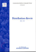 Couverture du livre « Distribution directe » de  aux éditions Direction Des Journaux Officiels