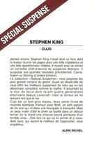 Couverture du livre « Cujo » de Stephen King aux éditions Albin Michel