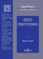 Couverture du livre « Droit constitutionnel (6e édition) » de Hugues Portelli aux éditions Dalloz