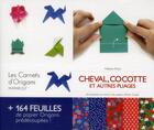 Couverture du livre « Cheval, cocotte et autres pliages » de Adeline Klam aux éditions Marabout