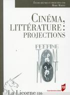 Couverture du livre « REVUE LA LICORNE ; cinéma, littérature ; projections » de Marie Martin aux éditions Pu De Rennes