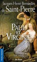 Couverture du livre « Paul et Virginie » de Henri Bernardin De Saint-Pierre aux éditions De Boree