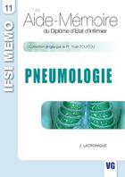Couverture du livre « Pneumologie » de J. Lacronique aux éditions Vernazobres Grego