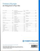 Couverture du livre « Timbres d'Europe t.3 ; de Heligoland à Pays-Bas (édition 2019) » de Yvert et Tellier aux éditions Yvert Et Tellier