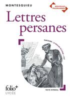 Couverture du livre « Lettres persanes - bac 2020 » de Montesquieu aux éditions Gallimard