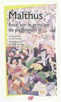 Couverture du livre « Essai sur le principe de population » de Thomas Malthus aux éditions Flammarion
