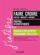 Couverture du livre « Manuel prepas scientifiques francais-philosophie - 2023-2024 » de France Farago aux éditions Dunod