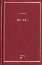 Couverture du livre « Oeuvres » de Henri Bergson aux éditions Puf