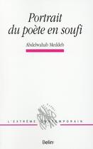 Couverture du livre « Portrait du poète en soufi » de Meddeb Abdelwahab aux éditions Belin